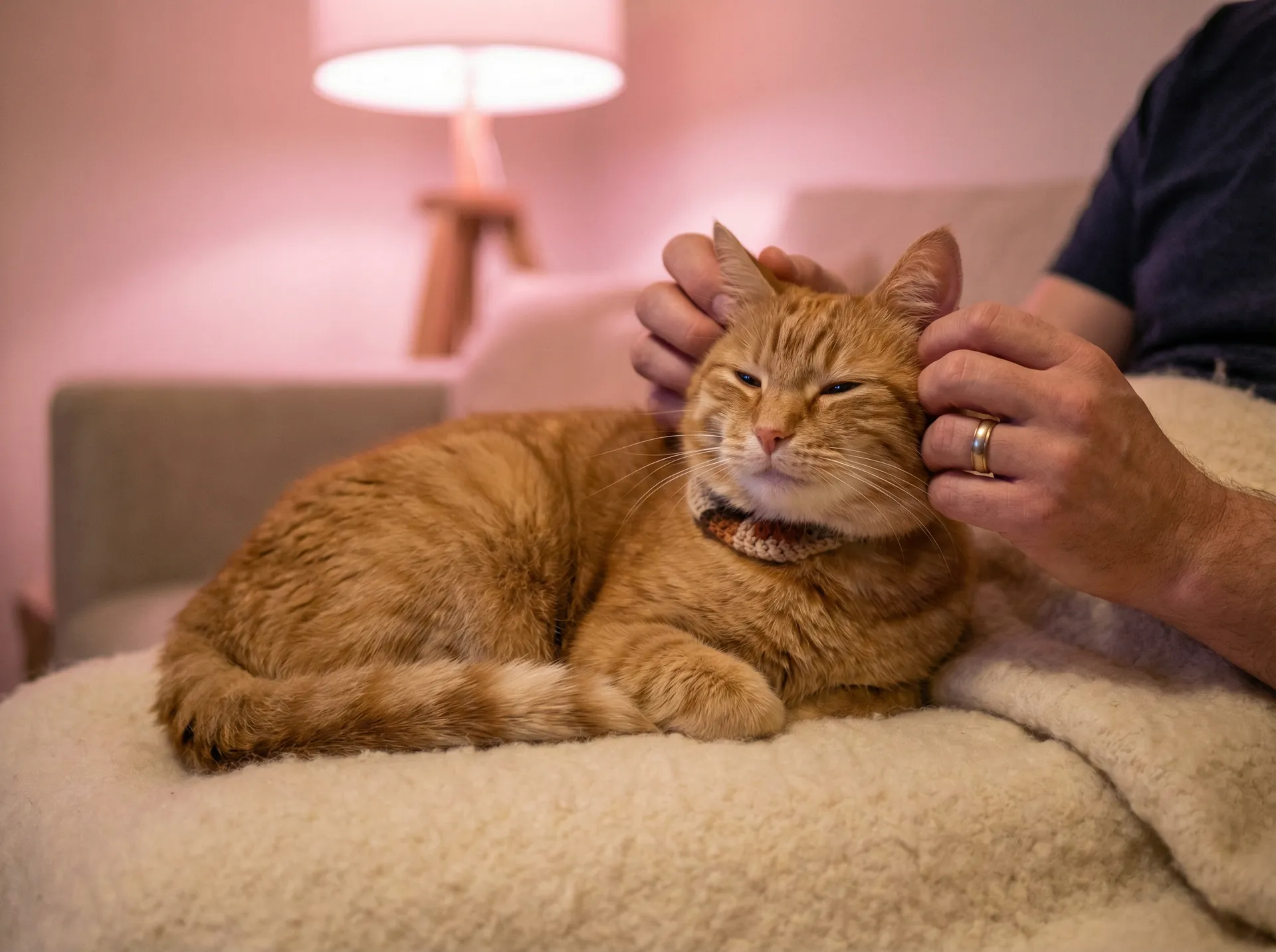 猫咪被温柔抚摸的幸福时刻 - 衡水二中瓜